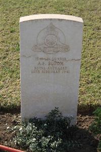Ismailia War Memorial Cemetery - Bloom, Albert Frank